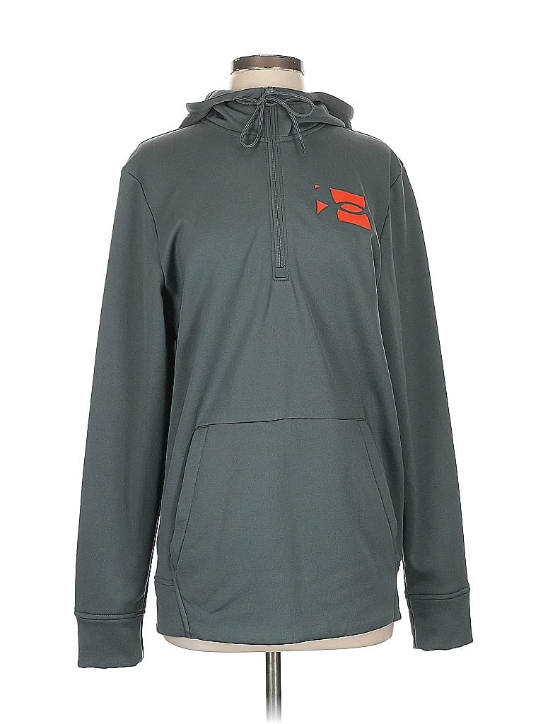Pre-owned Under Armour Pullover Hoodie In Gray