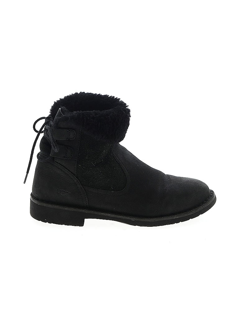Ugg Black Ankle Boots Size 7 1/2 - photo 1