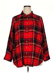 Terra & Sky 3/4 Sleeve Button Down Shirt