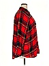 Terra & Sky Plaid Red 3/4 Sleeve Button-Down Shirt Size 2X - photo 3
