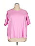 Isaac Mizrahi LIVE! 100% Cotton Pink Short Sleeve T-Shirt Size 4X - photo 1