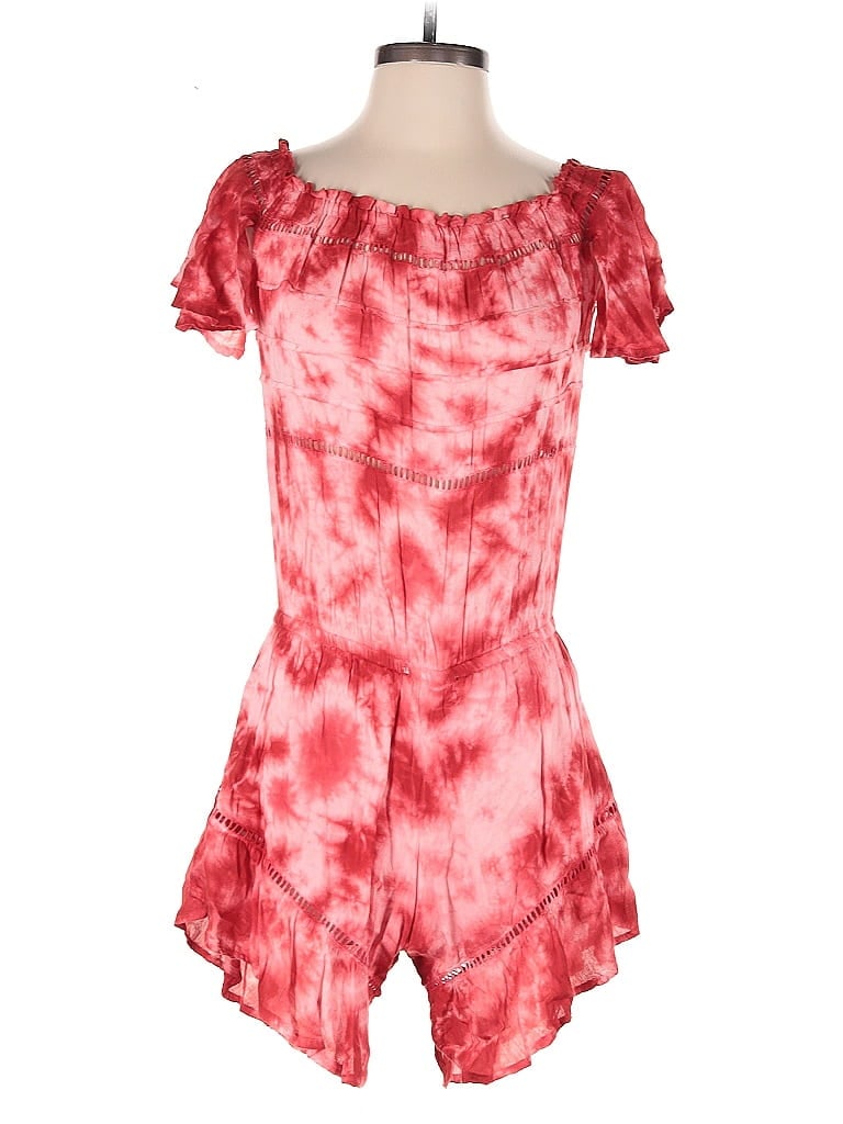 Pre-owned Boho Me Romper In Red