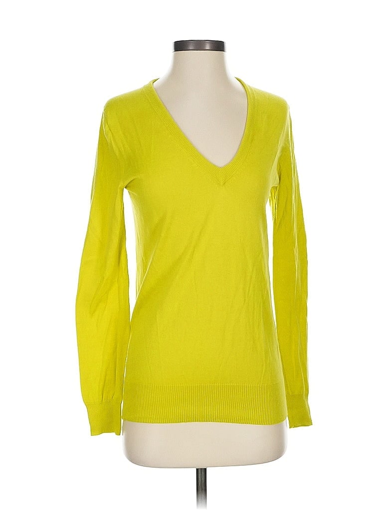 Pre-owned J.crew Factory Store Pullover Sweater In Yellow