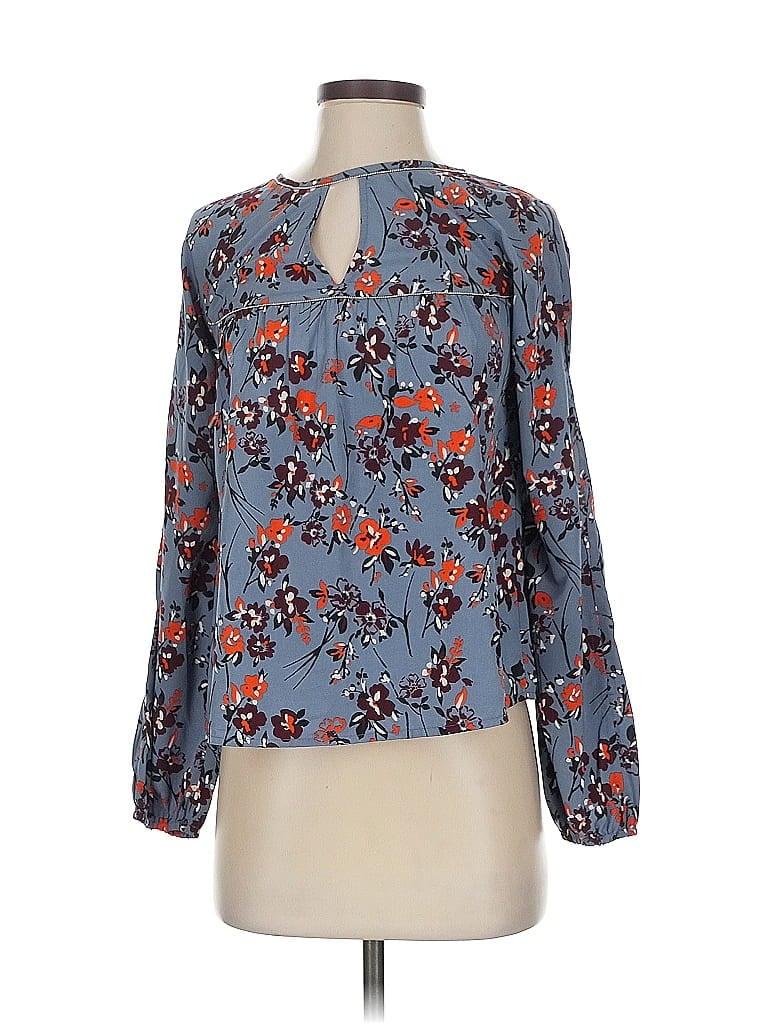 Pre-owned Abercrombie & Fitch Long Sleeve Blouse In Blue