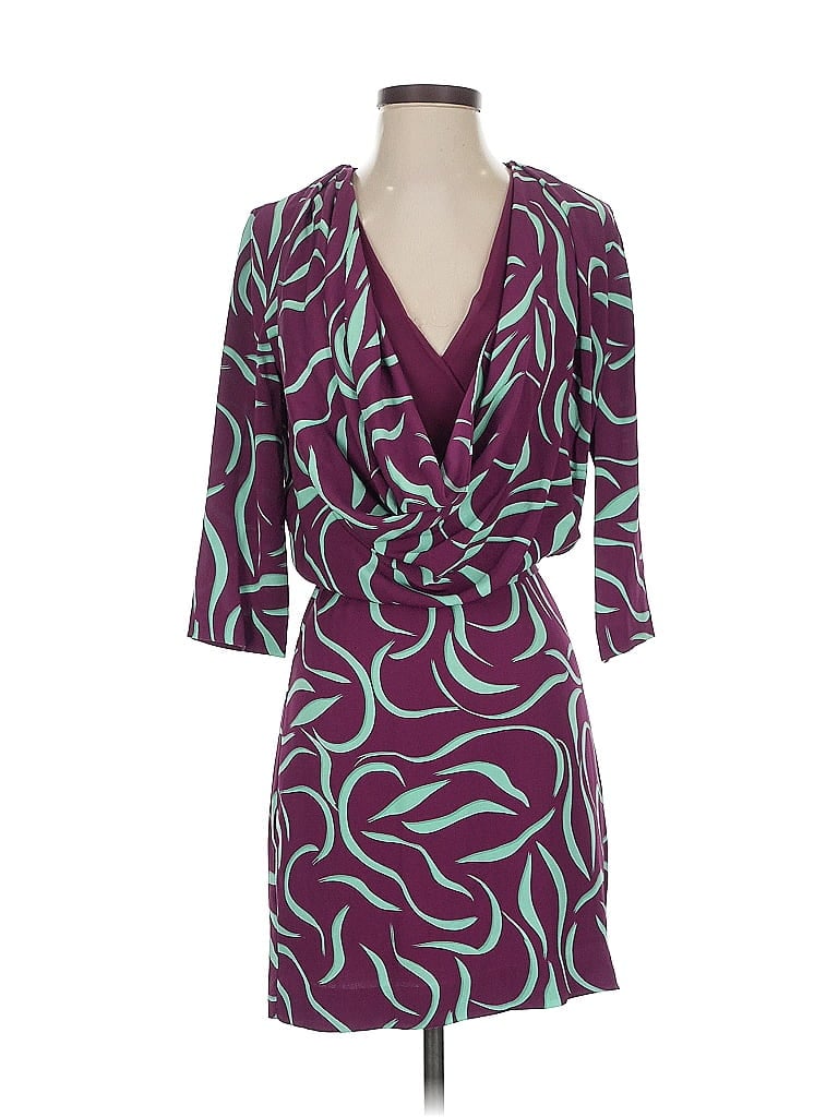 Pre-owned Diane Von Furstenberg Cocktail Dress In Purple