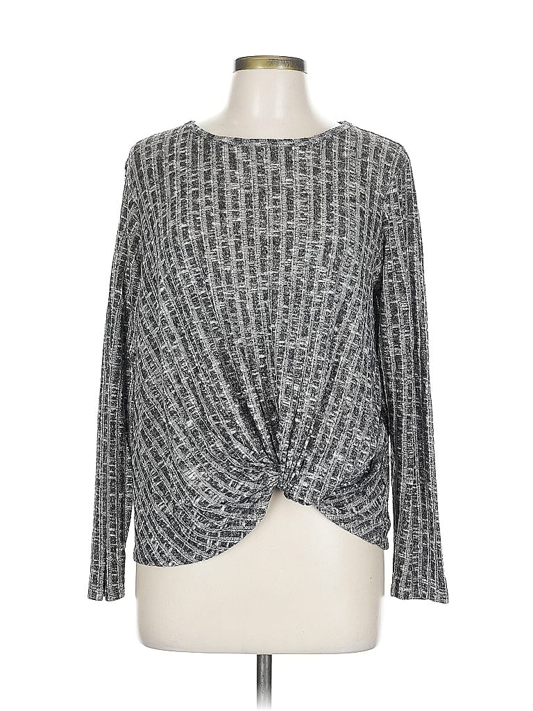 Pre-owned Bobeau Pullover Sweater In Silver