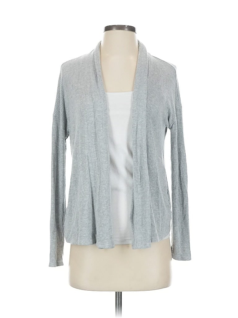 Pre-owned Velvet By Graham & Spencer Cardigan Sweater In Gray