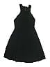 Ecote 100% Polyester Solid Black Cocktail Dress Size 0 - photo 1