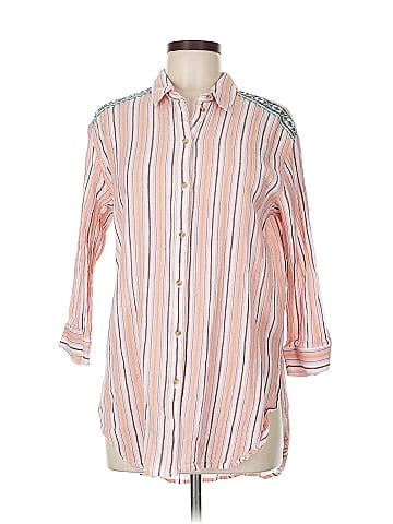 Akemi + Kin 3/4 Sleeve Button-Down Shirt (view 1)