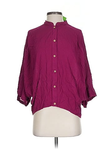 Assorted Brands 3/4 Sleeve Button-Down Shirt (view 1)