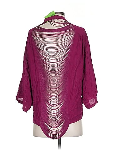 Assorted Brands 3/4 Sleeve Button-Down Shirt (view 2)