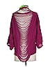 Assorted Brands 100% Rayon Burgundy 3/4 Sleeve Button-Down Shirt Size S - photo 2