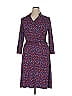 Talbots Print Blue Casual Dress Size XL - photo 1
