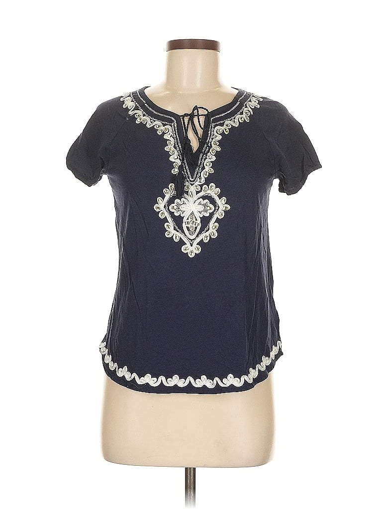 Pre-owned Inc International Concepts Short Sleeve T-shirt In Blue