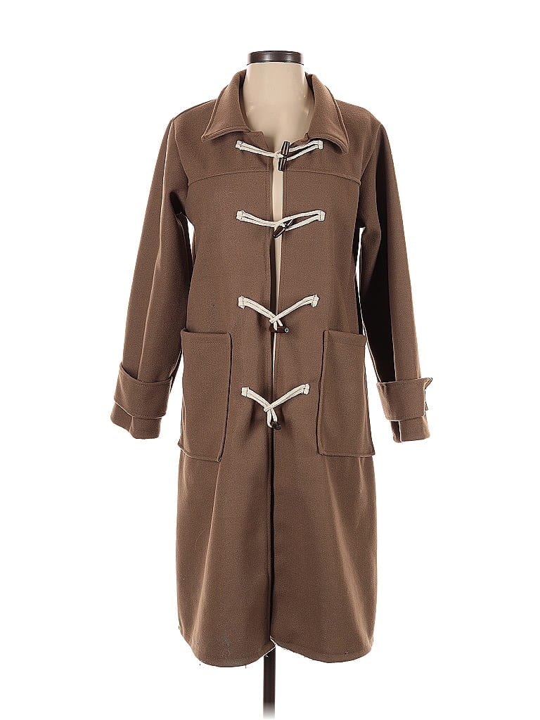 Pre-owned Unbranded Trenchcoat In Brown