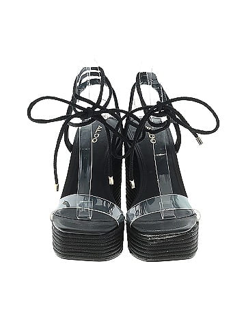 Aldo Black Wedges Size 9