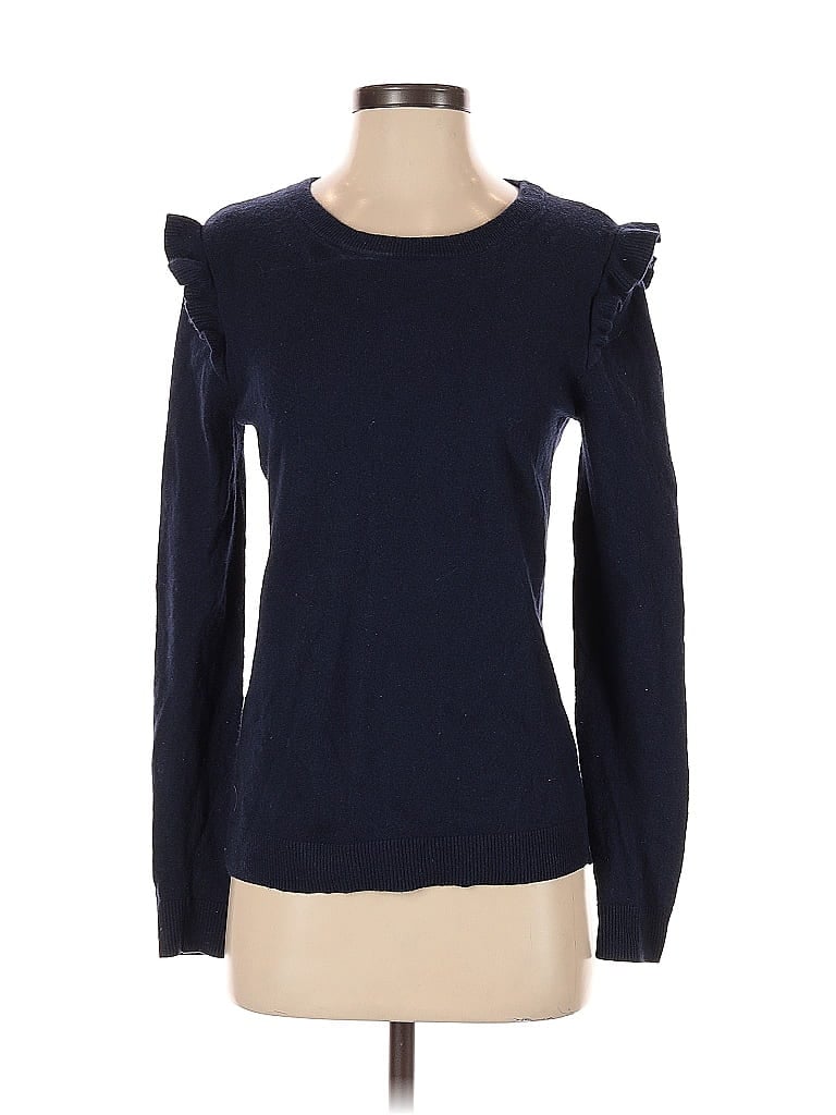 Pre-owned J.crew Factory Store Pullover Sweater In Blue