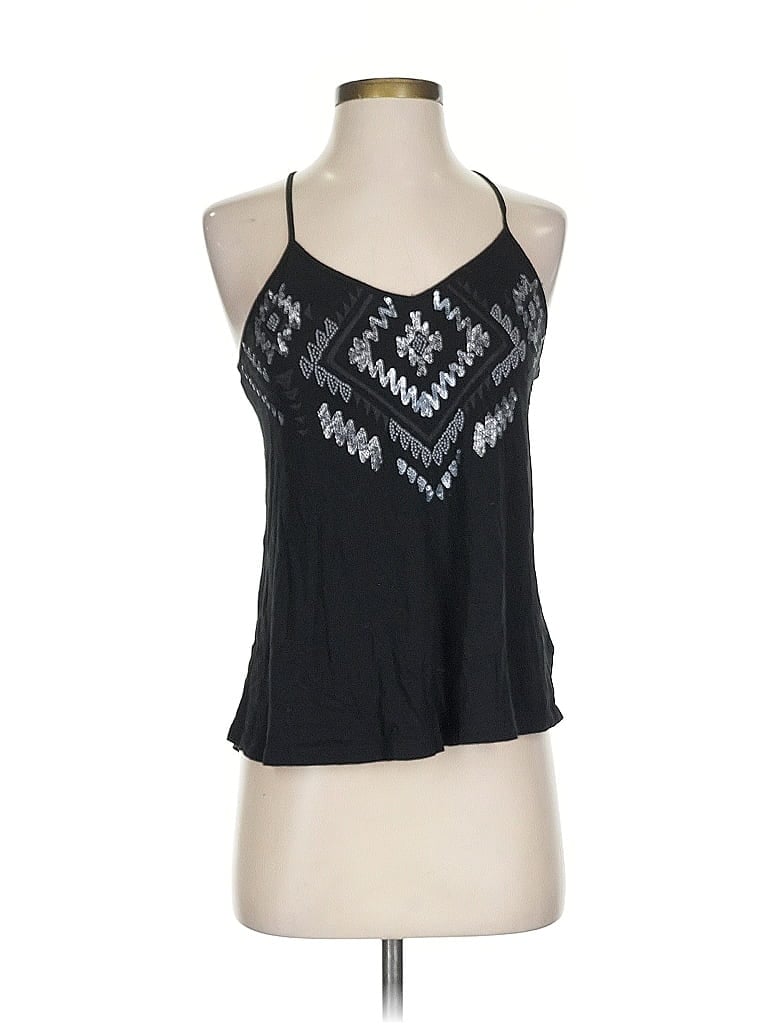 Pre-owned Express Tank Top Black Halter Neckline Tops
