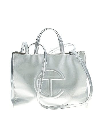 Telfar Medium 'Silver' Shopping Bag (view 1)