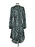 Sen 100% Polyester Animal Print Teal Cocktail Dress Size S - photo 2