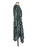 Sen 100% Polyester Animal Print Teal Cocktail Dress Size S - photo 4