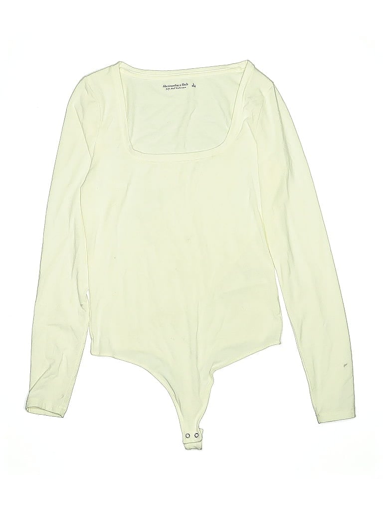 Pre-owned Abercrombie & Fitch Bodysuit In White