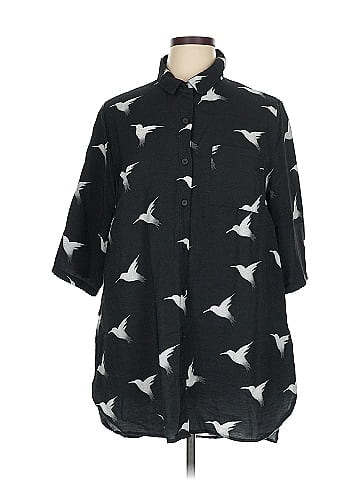 Helen's Heart 3/4 Sleeve Button-Down Shirt (view 1)