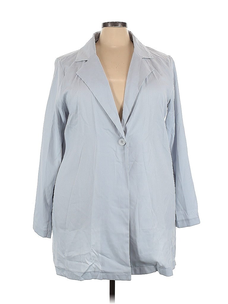 Pre-owned Shein Blazer Jacket In Gray