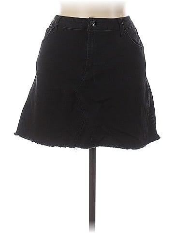 Kensie Denim Skirt (view 1)