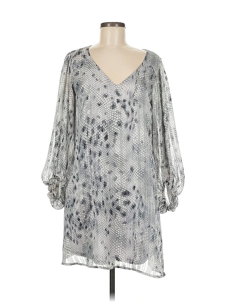 Pre-owned Adrienne Casual Dress In Gray