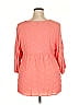 Honeyme 100% Rayon Solid Pink 3/4 Sleeve Blouse Size XXL - photo 2