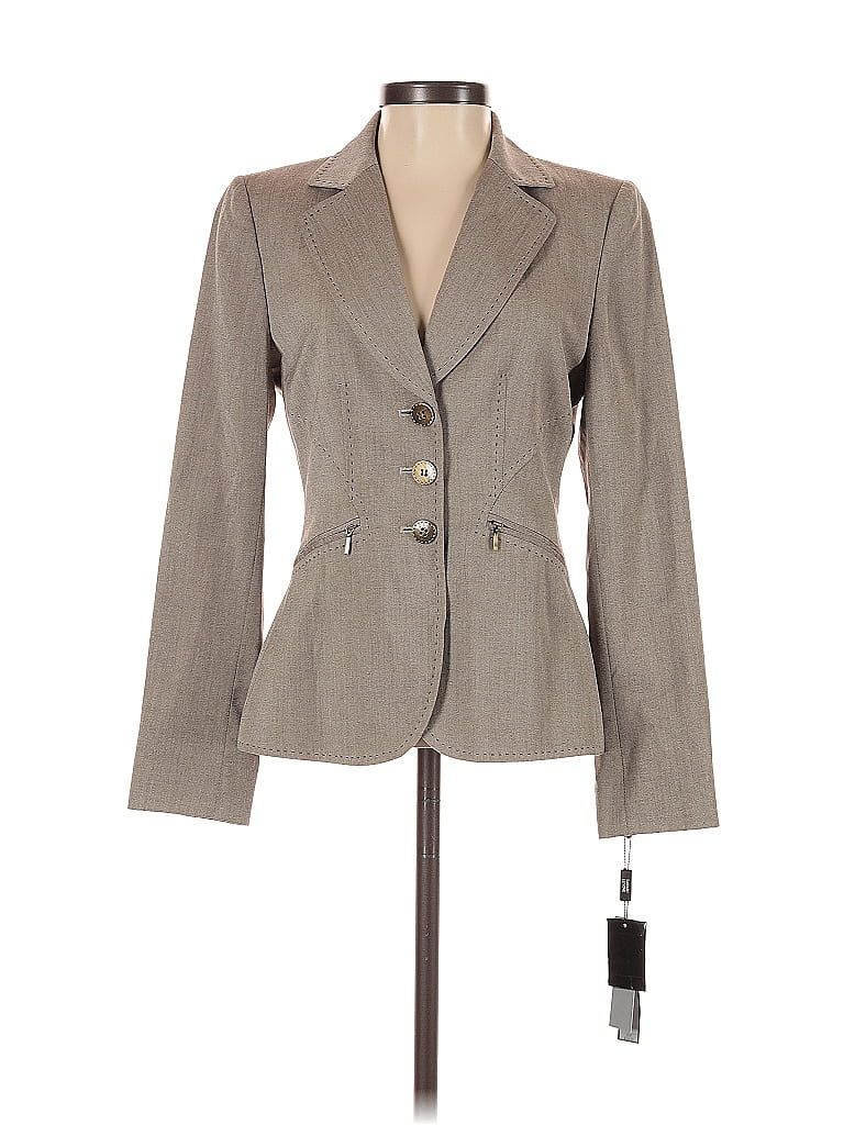 Tahari by ASL Gray Tan Blazer Size 0 (petite) 79 off ThredUp