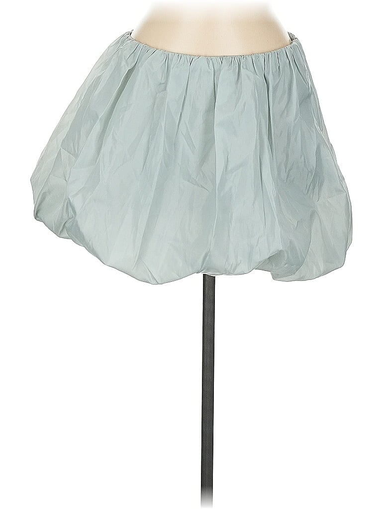J.Crew Collection 100% Polyester Solid Teal Casual Skirt Size 6 - photo 1