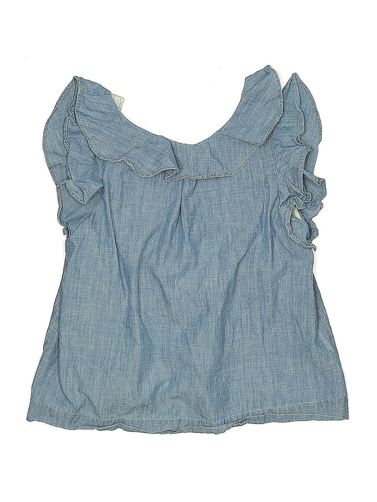 Click to view more detailed imagery on our partner's website Pre-owned Crewcuts Kids' Sleeveless Blouse In Blue