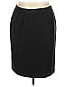 Unbranded 100% Polyester Solid Black Formal Skirt Size 18 - photo 1