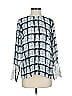 Reiss 100% Polyester Blue Long Sleeve Blouse Size 4 - photo 1