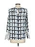Reiss 100% Polyester Blue Long Sleeve Blouse Size 4 - photo 2