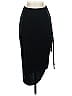Open Edit Solid Black Casual Skirt Size XS - photo 1