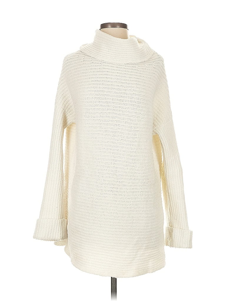 Pre-owned Pilcro Turtleneck Sweater In White