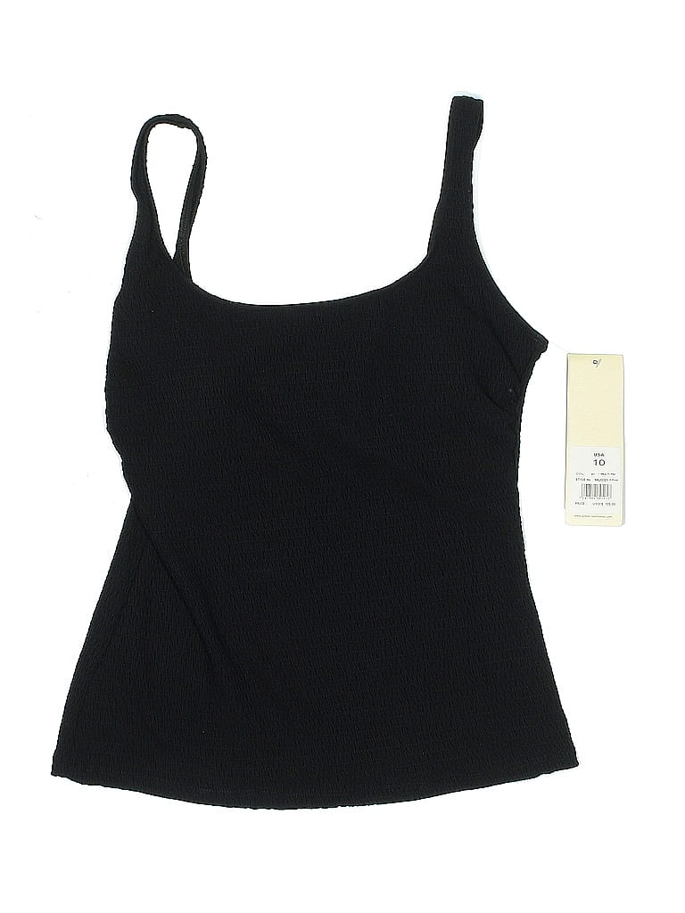 GOTTEX designer swimsuit 10 exotic tummy control zebra black slimming v-neck