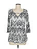 MiracleBody Silver Gray 3/4 Sleeve Top Size M - photo 1
