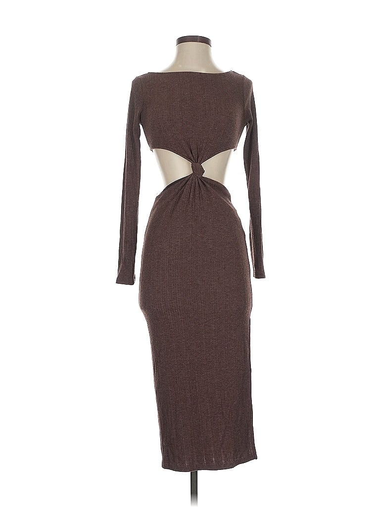 Pre-owned Papermoon Cocktail Dress In Brown