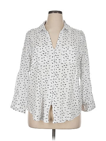 Velvet Heart 3/4 Sleeve Button-Down Shirt (view 1)