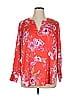Talbots Red 3/4 Sleeve Blouse Size 1X - photo 1