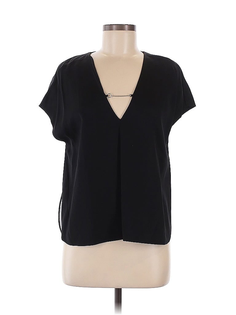 Pre-owned Alexander Wang T Short Sleeve Blouse In Black