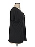 Ambiance Black Short Sleeve Top Size 1X - photo 3