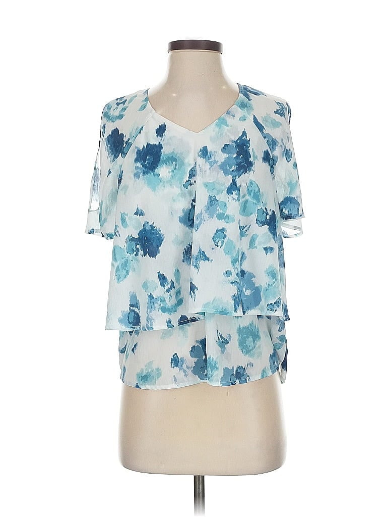 Pre-owned Juicy Couture Short Sleeve Blouse In Blue