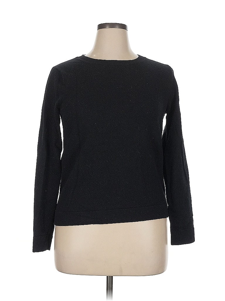Pre-owned J.crew Factory Store Pullover Sweater In Black