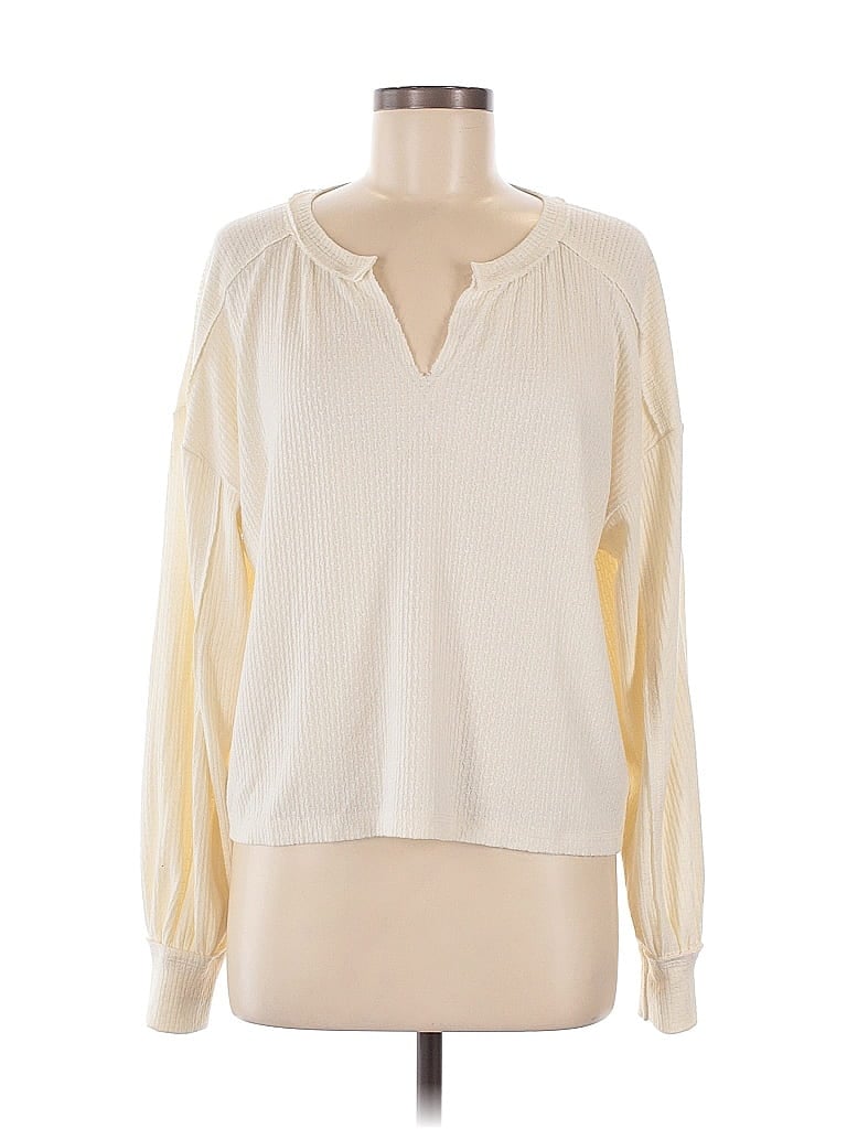 Click to view more detailed imagery on our partner's website Pre-owned Blu Pepper Long Sleeve Blouse In White
