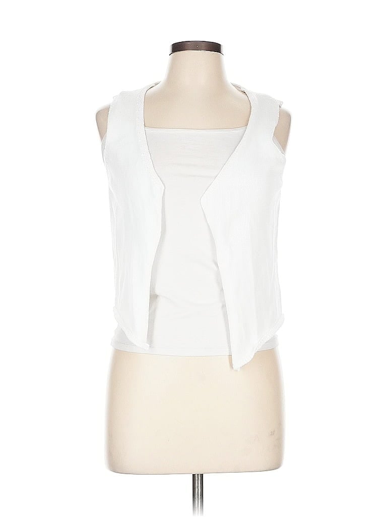 Pre-owned Unbranded Cardigan Sweater In White